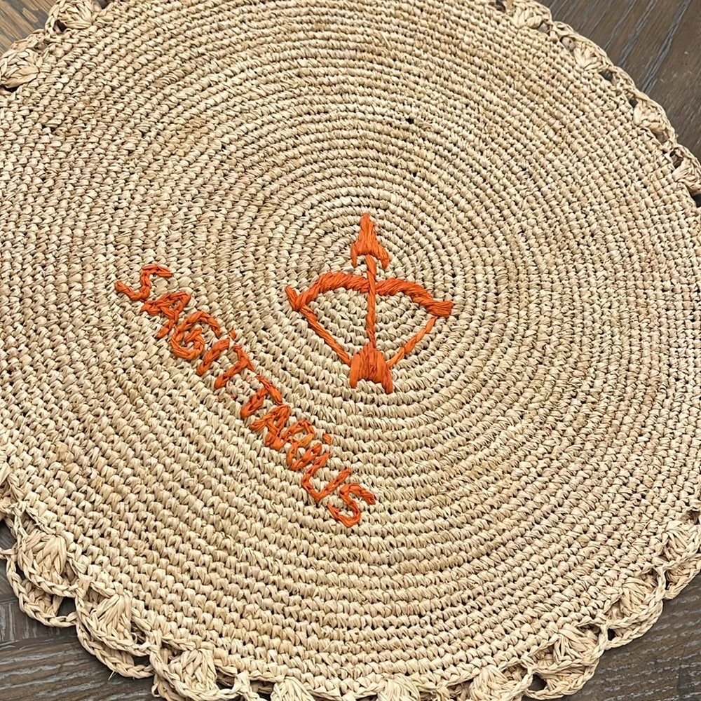 Anthropologie Handcrafted Zodiac Woven Placemats Choose